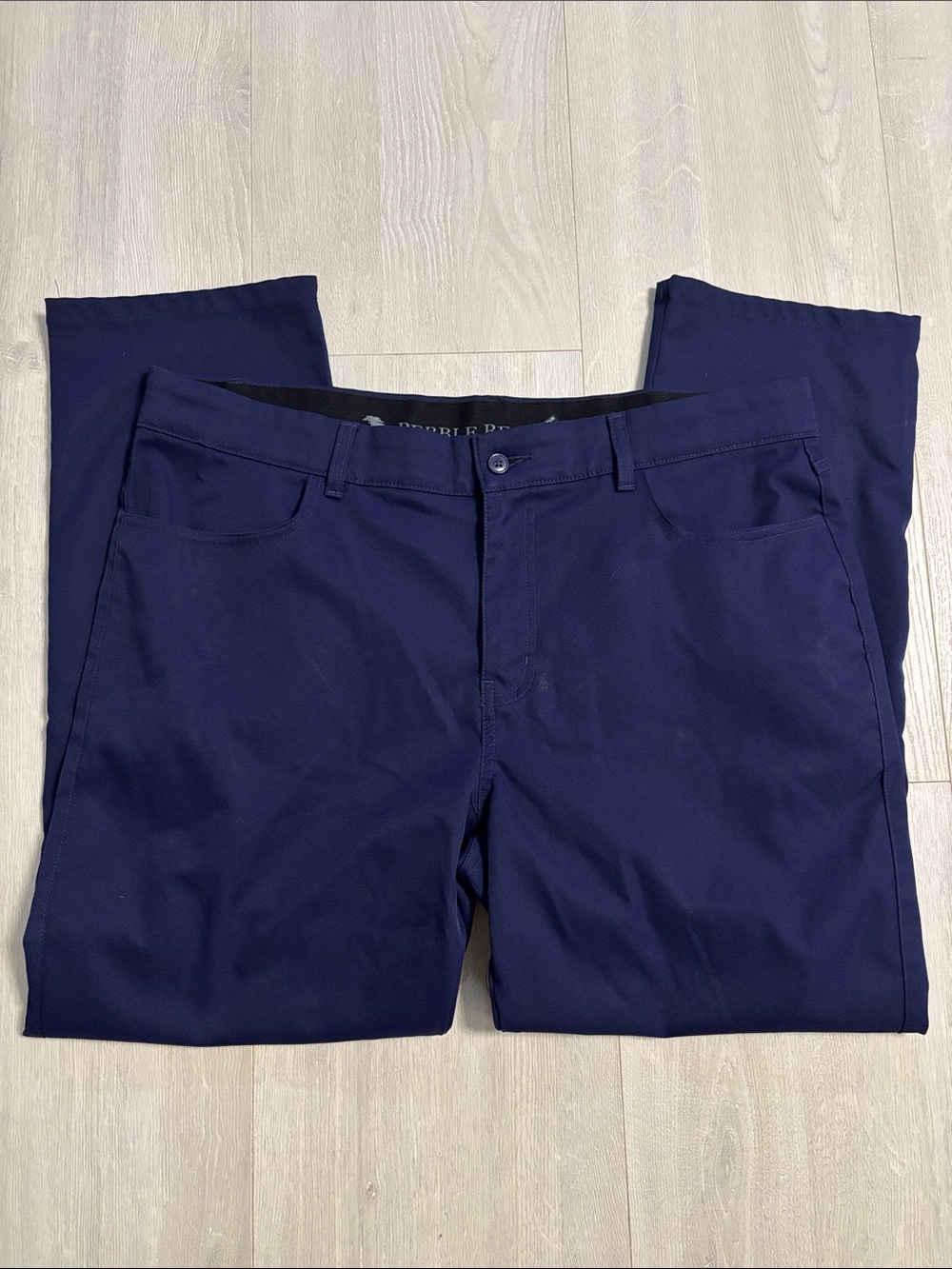 🔥BUNDLESALE Mens 38/30 Pebble Beach Navy Stretch Chino Pants